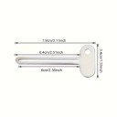 Fogkrém kinyomó 1 db Forgatható kulcs a tubusok kinyomásához 7,9 x 3,4 cm Rozsdamentes acél Ezüst Krémekhez és kenőcsökhöz Fürdőszobába és műhelybe 8