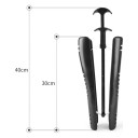 Magasszárú csizma formázó 1 db Magasság 40 cm Rugós és fogantyús cipőformázó Fekete A csizmák és magas szárú cipő gyűrődésének és deformálódásának 6