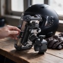 Joyroom Telefonholder til motorcykel og cykel med vibrationsdæmpning Til telefoner 4,7–7 tommer Styr 18–34 mm Sikkerhedslås Aluminium og ABS Sort 4