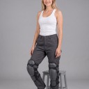 Knieschoner 2 Stk 46 x 21 cm PVC-Schale Schaumstofffüllung Verstellbare elastische Riemen Schwarz Für Rasenmähen Garten und Bau 5