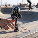 Kendama Krakelované sort med hvidt mønster 18 cm Valnøddetræ Japansk spil med bold på snor Træning af koordination For børn og voksne 4