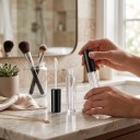 6 Stück leere Tuben für Lipgloss 3 ml Kunststoff nachfüllbare Fläschchen mit Applikator und Dichtungsstopfen Schwarzer Deckel Für Proben und Reisen 5