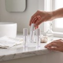 6 unidades de tubos vacíos para brillo de labios 0,8 ml 49 x 12 mm Botellas de plástico recargables con aplicador Para muestras y viajes 6