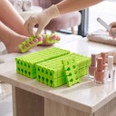 Pěnové oddělovače prstů 100 ks 10 x 3,2 cm Měkká pěna Separátory prstů na nohou i rukou pro pedikúru a lakování nehtů 3