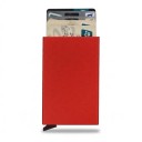 Funda metálica deslizante para tarjetas de pago con protección RFID 10,1 x 6,3 x 0,8 cm Para 5 a 6 tarjetas Cartera delgada 10