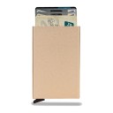 Funda metálica deslizante para tarjetas de pago con protección RFID 10,1 x 6,3 x 0,8 cm Para 5 a 6 tarjetas Cartera delgada 16