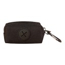 Funda para bolsas de excrementos de perro con cremallera y mosquetón 9,5 x 5 x 4 cm Contenedor textil con abertura de salida Para correa 9