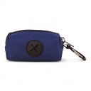 Funda para bolsas de excrementos de perro con cremallera y mosquetón 9,5 x 5 x 4 cm Contenedor textil con abertura de salida Para correa 11