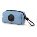 Funda para bolsas de excrementos de perro con cremallera y mosquetón 9,5 x 5 x 4 cm Contenedor textil con abertura de salida Para correa 12