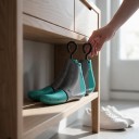 Tendiscarpe 2 pezzi per paio di calzature Taglia S EU 37–42 Estensione e allungamento delle scarpe Plastica e metallo Per scarpe 4