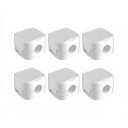 Clipes autocolantes para cabos 6 pcs 20 x 20 x 15 mm Suportes de encaixe não magnéticos Para cabos até 7 mm Para mesa e parede 2