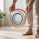 Korálkové švihadlo NEVERTOOLATE Lano 3 m Duhové měkké segmenty Rukojeti 17 cm Pro děti i dospělé Na freestyle a začátečníky 8