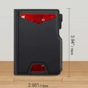 Men's Wallet with Sliding Card Holder and RFID Protection 10 x 7.5 x 2 cm PU Leather Up to 14 Cards and Banknotes 4