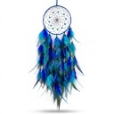 Lapaçador de sonhos 73 cm com círculo de 16 cm e penas densas Decoração boho suspensa para parede Dreamcatcher para o quarto e o quarto 2