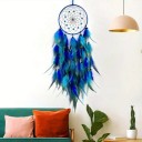 Lapaçador de sonhos 73 cm com círculo de 16 cm e penas densas Decoração boho suspensa para parede Dreamcatcher para o quarto e o quarto 4