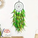 Lapaçador de sonhos 73 cm com círculo de 16 cm e penas densas Decoração boho suspensa para parede Dreamcatcher para o quarto e o quarto 5