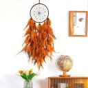 Lapaçador de sonhos 73 cm com círculo de 16 cm e penas densas Decoração boho suspensa para parede Dreamcatcher para o quarto e o quarto 8