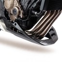 Honda CB650R 2019–2025 alumiininen suoja moottorin alla tuuletusaukkoilla musta hiilikuitukuosi kiinnikkeillä CB 650 R moottoripyörälle 4