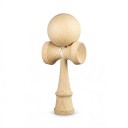 Kendama Unbunt zum eigenen Bemalen 18 cm Kugel 6 cm Nussbaum Holz Japanisches Spiel mit Kugel an Schnur Für Kinder und Erwachsene 1