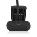 Lámpara LED con clip 6 W Dos brazos flexibles 350 x 45 x 43 mm Regulable Alimentación USB o 3 x AAA Negra Para partituras, libros y portátiles 10