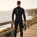 Men's Full-Body Neoprene Diving Suit 3 mm with Back Zip and High Collar with Long Sleeves and Legs 8