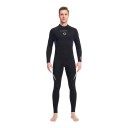 Men's Full-Body Neoprene Diving Suit 3 mm with Back Zip and High Collar with Long Sleeves and Legs 5