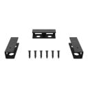 Laptop Holder Under Desk Set of 3 Metal Holders and 6 Screws For Devices Up to 2.5 cm Black Storage System for Laptop Mac Mini and Keyboard 5