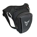 Geantă pentru motocicletă pe picior, impermeabilă, borsetă 29 x 29 x 10–15 cm, Oxford, Neagră, Crossbody și pe umăr, pentru călătorii 2