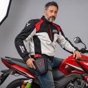 Geantă pentru motocicletă pe picior, impermeabilă, borsetă 29 x 29 x 10–15 cm, Oxford, Neagră, Crossbody și pe umăr, pentru călătorii 8