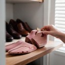 Napínere til sko af rød ceder 1 par Størrelse EU 43–44 Længde op til 30,5 cm Justerbare med fjeder Til ankelstøvler og halvstøvler 6