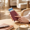Funda para tarjetas de crédito con protección RFID y 2 cajas de aluminio extraíbles 10 x 7 x 3 cm Para 12 tarjetas de cuero PU 14