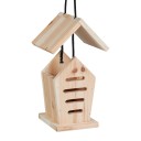 Domecchi per coccinelle 2 pz 17,5 x 14,5 x 12 cm Hotel per insetti appeso in legno di abete non trattato Rifugio invernale Per giardino e balcone 4