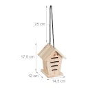 Domecchi per coccinelle 2 pz 17,5 x 14,5 x 12 cm Hotel per insetti appeso in legno di abete non trattato Rifugio invernale Per giardino e balcone 8
