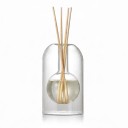 Glasflaske til æteriske olier med diffuserstænger 130 ml 8,5 x 14 cm Rund krukke i emballage Gennemsigtig Til stuen og soveværelset 1