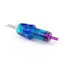 Ace de tatuaj cartridge 20 buc Round Liner 9 vârfuri 0,35 mm 1209RL-X Sterile de unică folosință Violet-Albastru Pentru contururi puternice 2