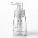 Powder and Talc Spray 140 ml Refillable Bottle with Pump and Nozzle Transparent Plastic For Talc for Barbershop and Travel 4