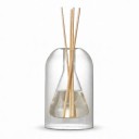 Glasflaske til æteriske olier med diffuserstænger 130 ml 8,5 x 14 cm Kegleformet krukke i emballage Gennemsigtig Til stuen og soveværelset 1