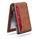 Men's Wallet with Sliding Card Holder RFID and Magnetic Closure 10.6 x 7.6 x 1.3 cm PU Leather Banknote Clip 1