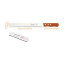 Brotmesser mit gezahntem Blatt 35 cm Klinge mit Schutzhülle und Holzgriff 12,5 cm Zum Schneiden von Brot, Laiben, Baguettes und Kuchen 6