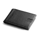 Men's Slim Wallet with RFID Protection and 2 Card Windows 11 x 8 x 1.5 cm PU Leather Up to 15 Cards and Cash Pocket 2