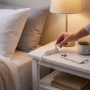Organizator de cabluri din silicon cu 3 găuri 82 x 22 x 17 mm Suport autoadeziv pentru cabluri de până la 5 mm Alb Pentru birou și mașină 6