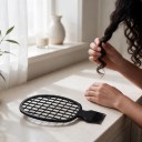 Cepillo para rizos afro 1 ud. Cepillo de rejilla con peine Compacto, ligero y negro Para cabello natural y rizado, así como pelucas de cabello natural 4