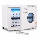 SucceBuy Scaldamani 23 l Lampada UV 6 W Riscaldamento 65 fino a 82 °C 45,2 x 28,5 x 35 cm 2 cesti in acciaio inox Bianco Per saloni e parrucchieri 2