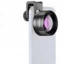 Obiettivo macro per smartphone Ulanzi 75 mm Ingrandimento 10x Messa a fuoco 45–90 mm Clip con filettatura 17 mm Vetro ottico Nero Per fotografia 3