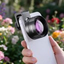 Obiettivo macro per smartphone Ulanzi 75 mm Ingrandimento 10x Messa a fuoco 45–90 mm Clip con filettatura 17 mm Vetro ottico Nero Per fotografia 4