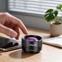 Obiettivo macro per smartphone Ulanzi 75 mm Ingrandimento 10x Messa a fuoco 45–90 mm Clip con filettatura 17 mm Vetro ottico Nero Per fotografia 6