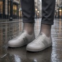 Silikonüberzüge für Schuhe bei Regen Verstärkte rutschfeste Sohle Wasserdichte Knöchelüberzüge für wiederholte Verwendung 5