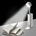 Lámpara de mesa LED extensible con función de powerbank y soporte para móvil 3 niveles de brillo Linterna Altura 15–25,3 cm USB 5 V Blanca Para leer 3