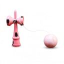 Marbled Pink Kendama with Black Spots 18.5 cm Wooden Japanese Ball on a String Game Coordination Training for Children and Adults 1