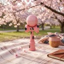 Marbled Pink Kendama with Black Spots 18.5 cm Wooden Japanese Ball on a String Game Coordination Training for Children and Adults 4
